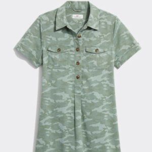 Vineyard Vines Tonal Camo Margo Shirtdress SZ 12
